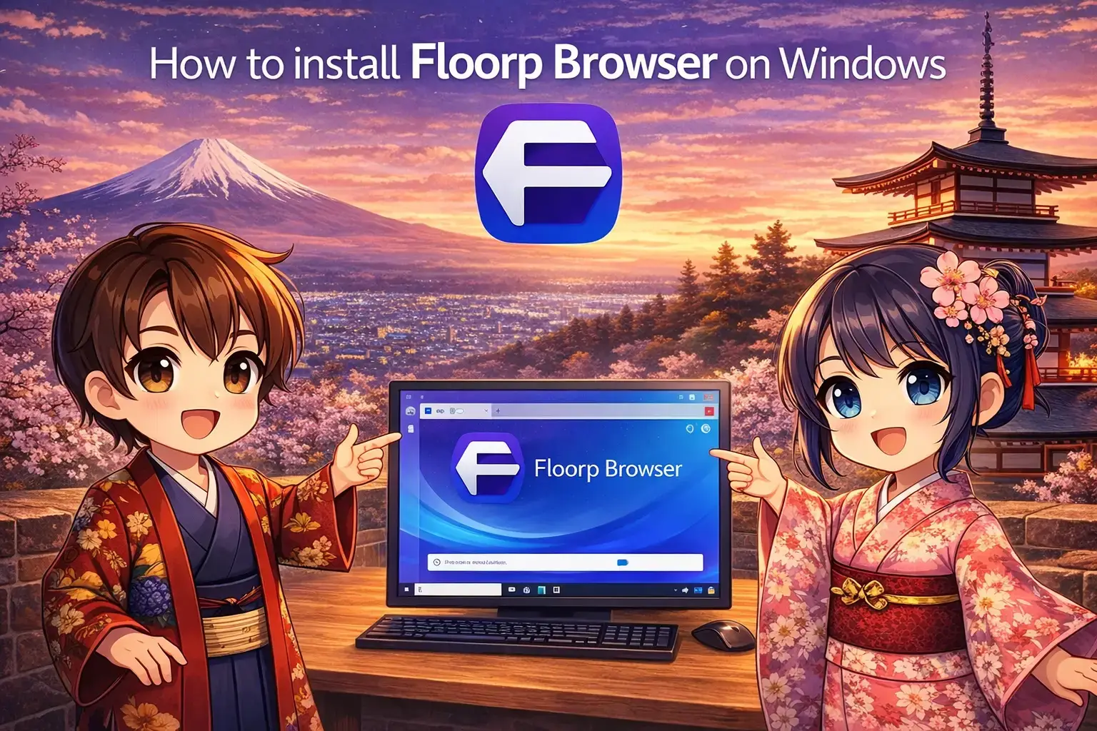 Floorp browser anime cover - Floorp Browser for Windows - Firefox with Full UI Customization