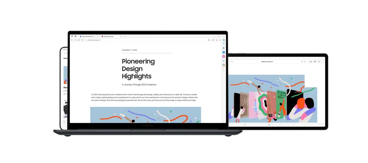 On multiple devices - Samsung Internet for Windows - Sync Your Galaxy Phone to PC