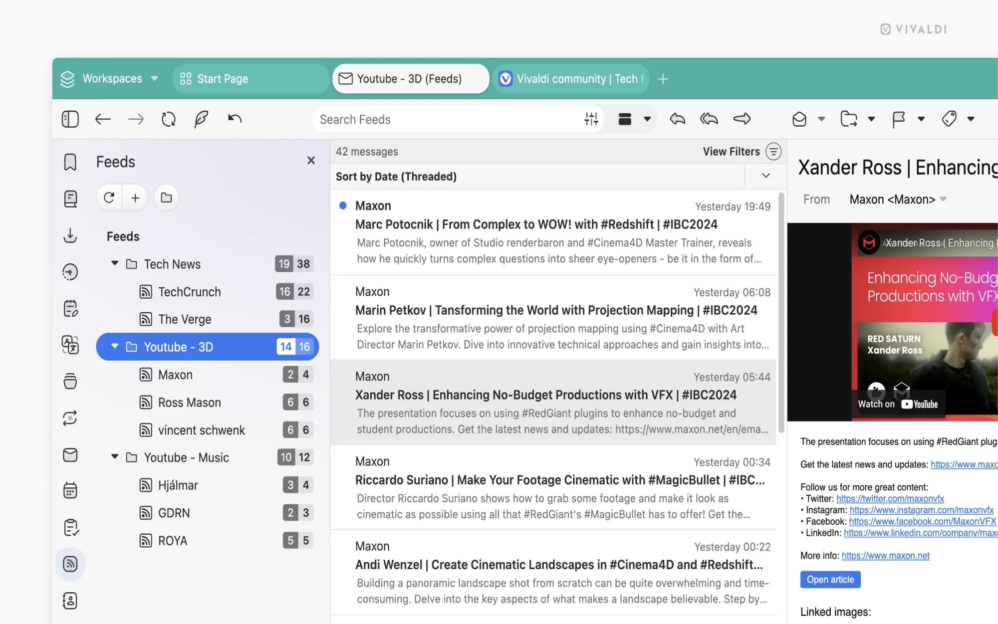 Opening email in browser - Vivaldi Browser for Windows - Features, Review & Free Download