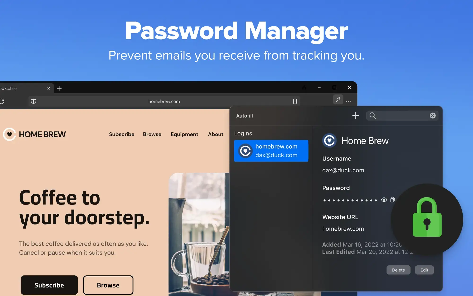Password manager - DuckDuckGo for Windows - The Ultimate Privacy Browser