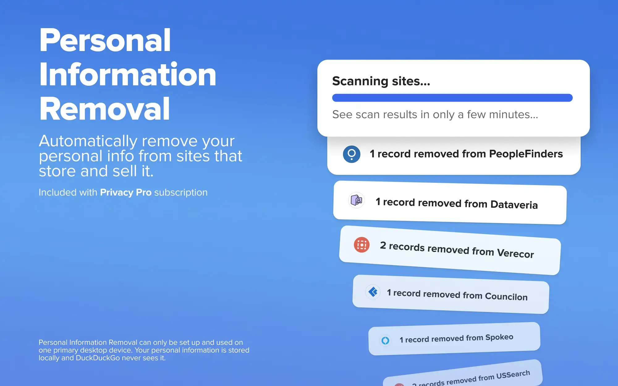 Remove personal information - DuckDuckGo for Windows - The Ultimate Privacy Browser
