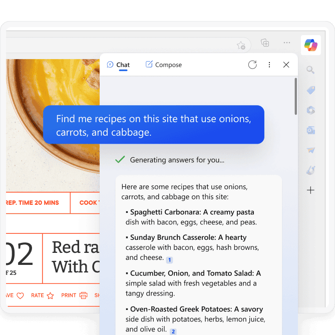 Search any site with edge - Microsoft Edge for Windows - AI Copilot, Sleeping Tabs & Speed (Download)