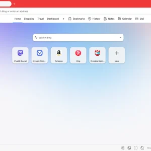 Start page like chrome browser