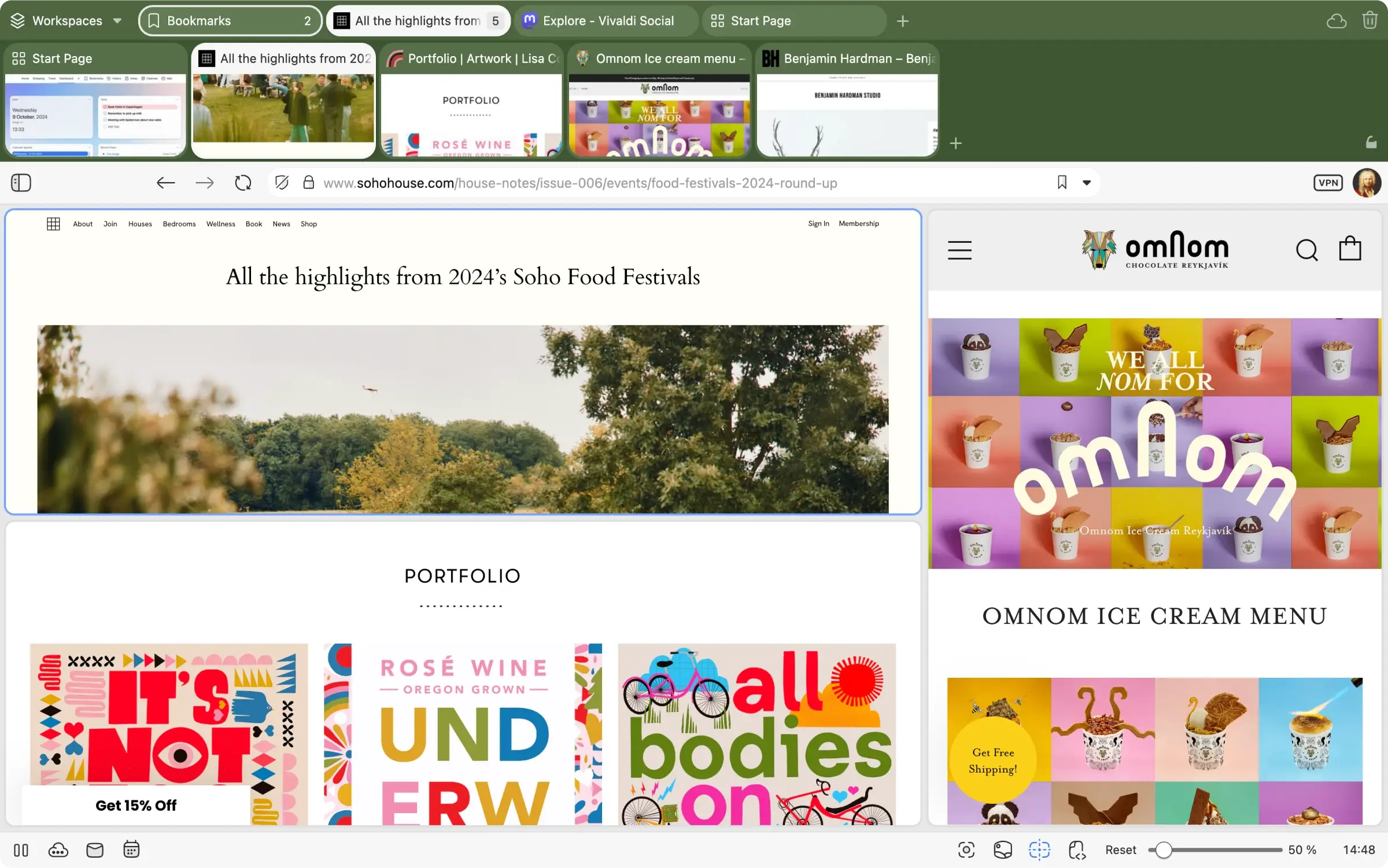 Army green theme example - Vivaldi Browser for Windows - Features, Review & Free Download