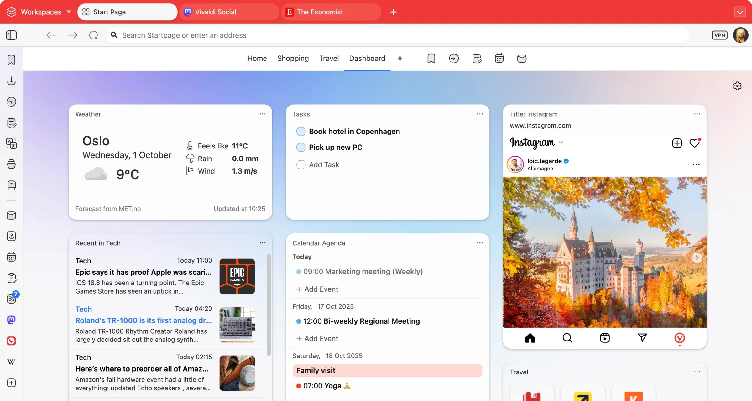 Custom start page - Vivaldi Browser for Windows - Features, Review & Free Download