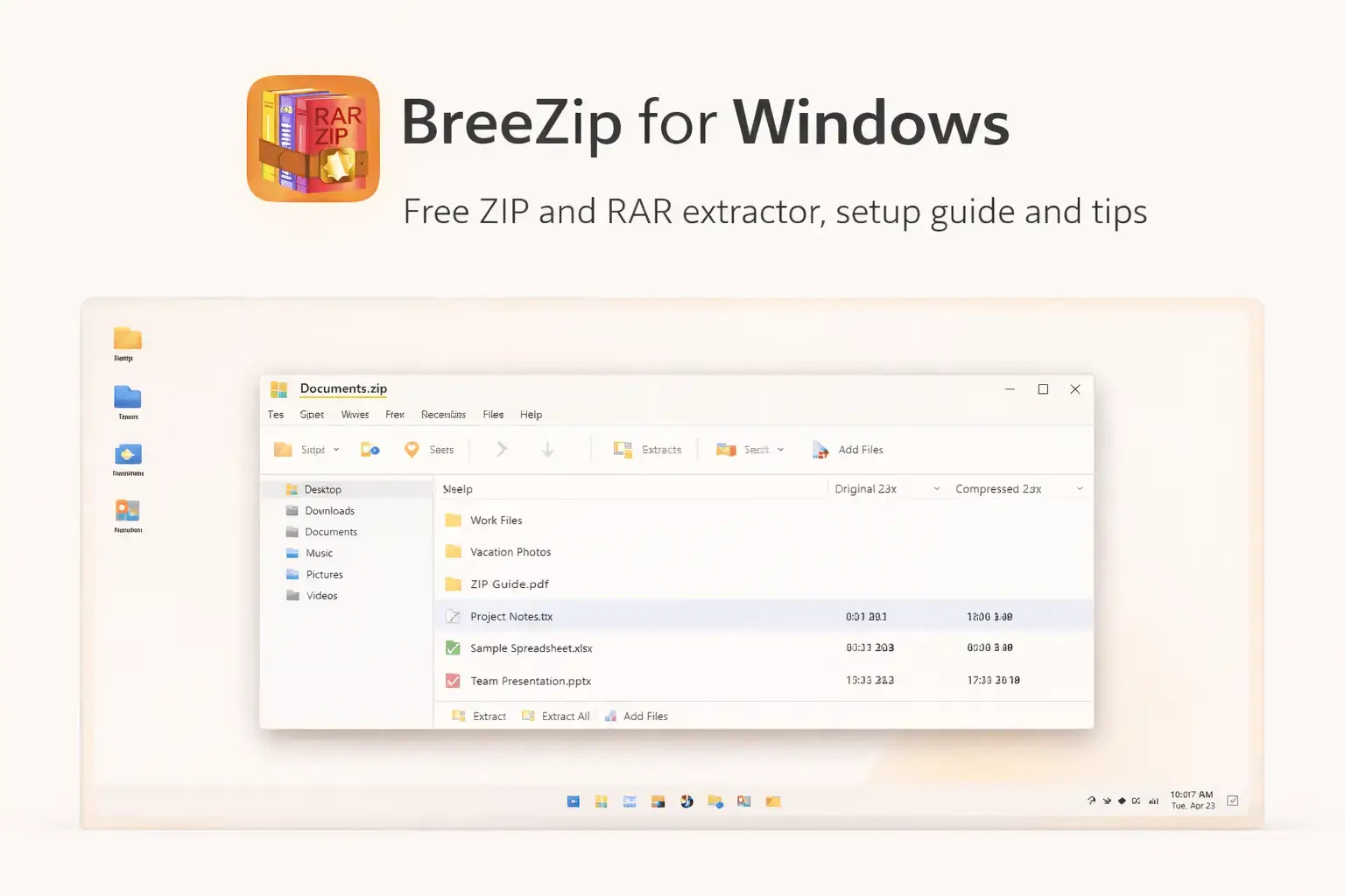 Breezip pc header - BreeZip for Windows: Setup Guide, Features, Pricing, and Alternatives