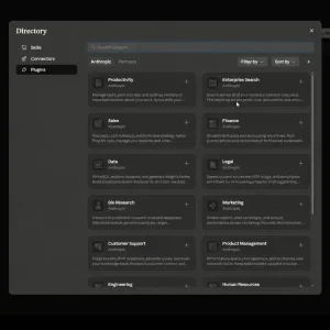 Claude desktop plugins page