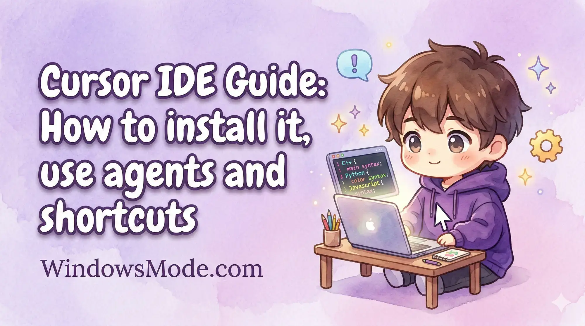 Cursor ide guide on windows cute cover - Cursor IDE on Windows: The Complete 2026 Guide & Download