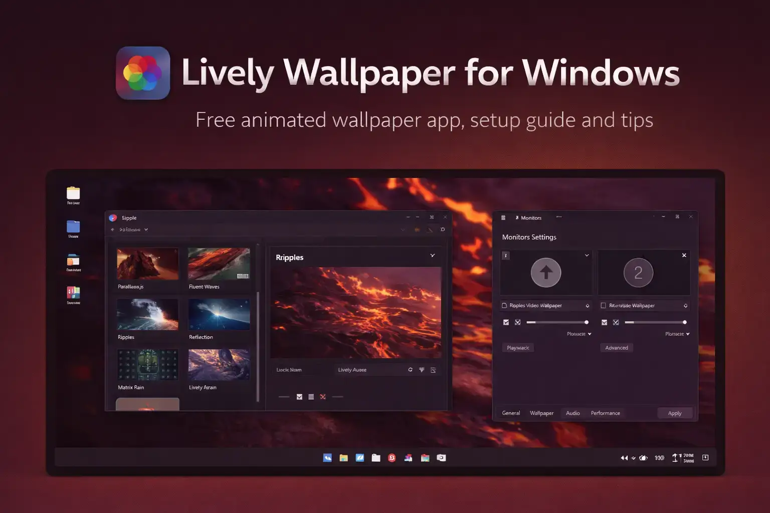 Lively wallpapers pc header