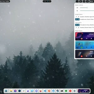 Media module preview snow background