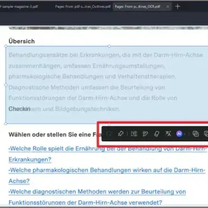 Pdf element navigation