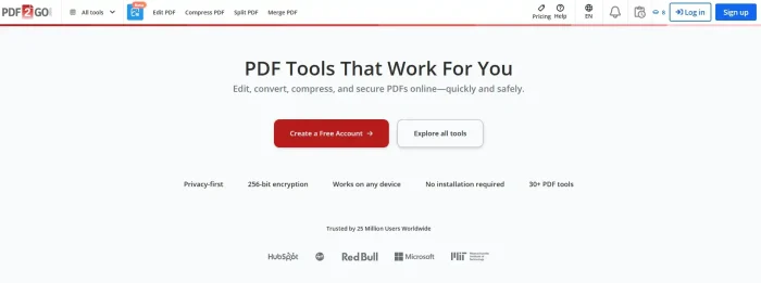 Pdf2go website - 10 Best Free Online PDF Editors for Windows in 2026: Compared