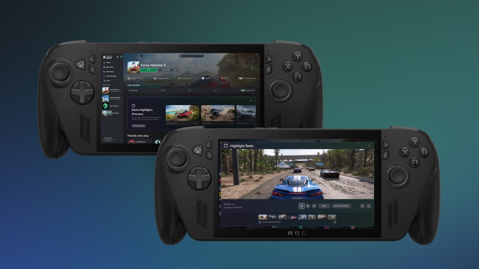 Rog xbox ally x new highlight reels feature in xbox.jpg - ROG Xbox Ally X: New Highlight Reels Feature in Xbox PC App