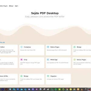 Sejda pdf editor screenshot