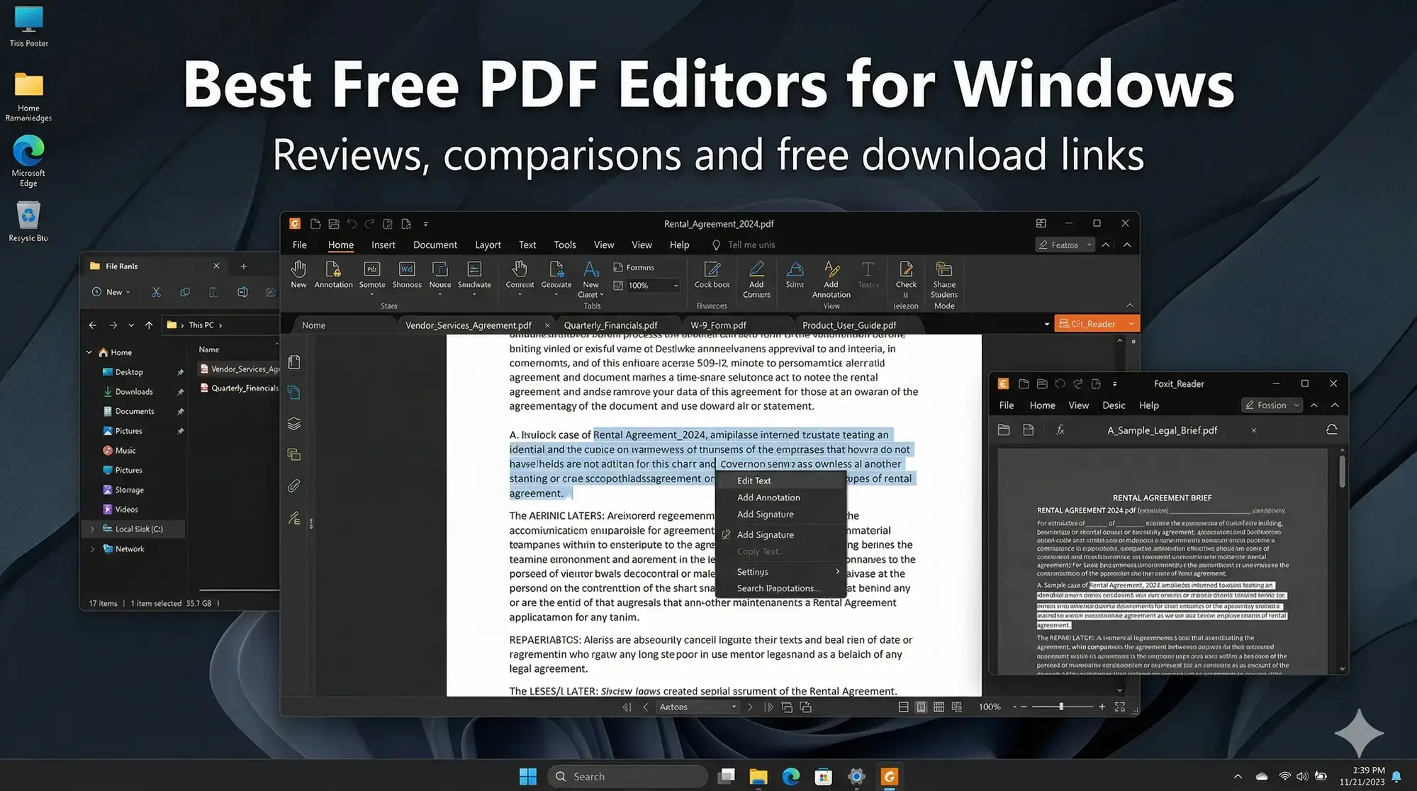 Top free pdf editors on pc cover - 14 Best PDF Editors for Windows in 2026: Tested and Compared