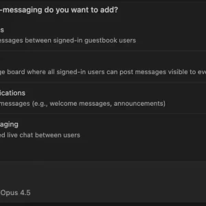 Cascade questions screenshot