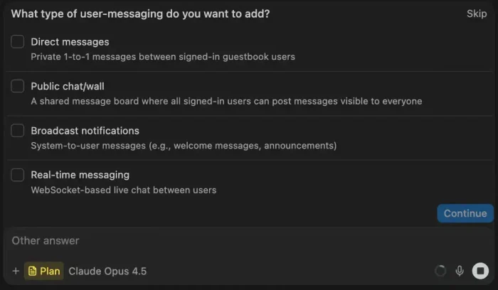 Cascade questions screenshot - Devin Desktop for Windows: Complete Setup Guide (2026)
