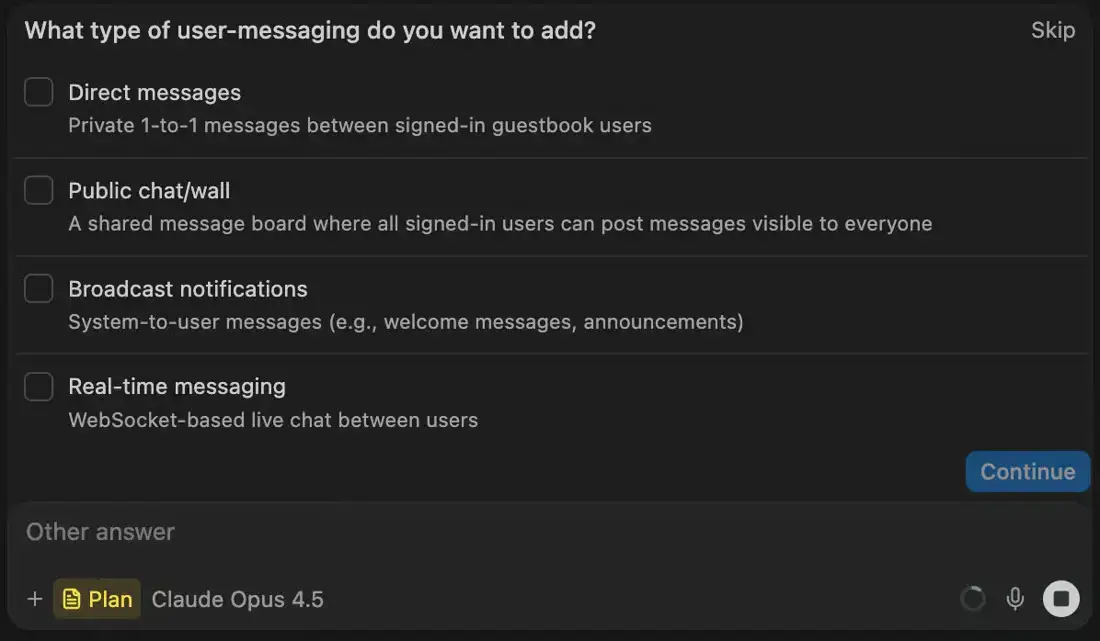 Cascade questions screenshot - Devin Desktop for Windows: Complete Setup Guide (2026)
