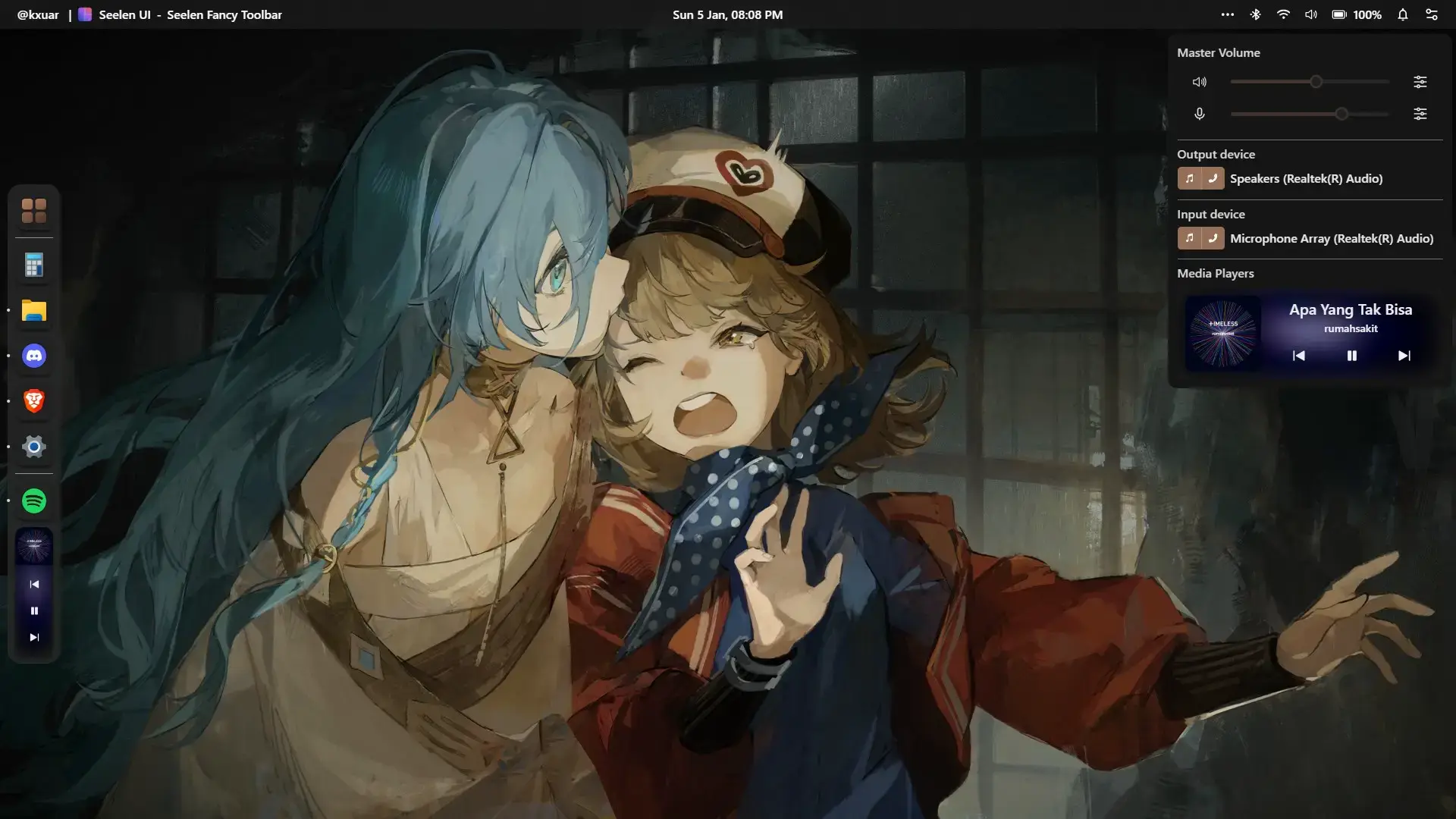 Default dark theme watercolor - Seelen UI for Windows: Setup Guide, Features, Safety and Tips