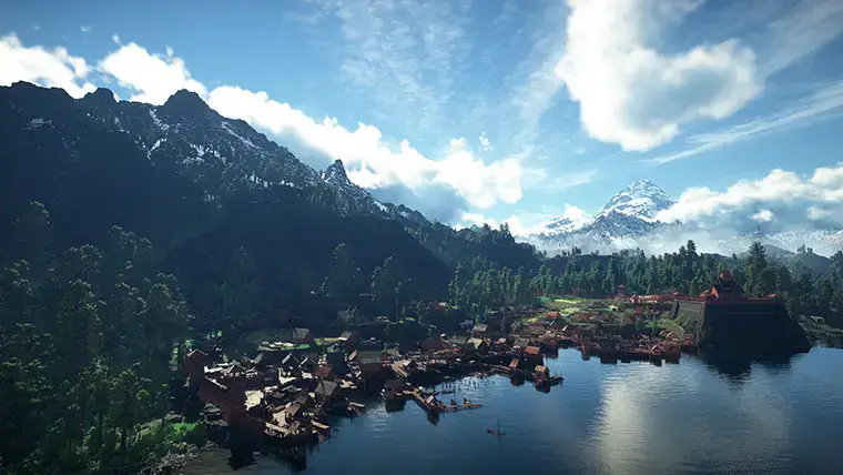 Lake side view of village - Crimson Desert for PC: Guide, Tips & System Requirements (2026)