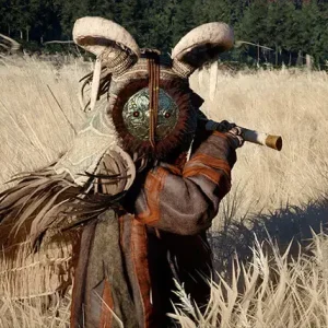 Masked boss attacking