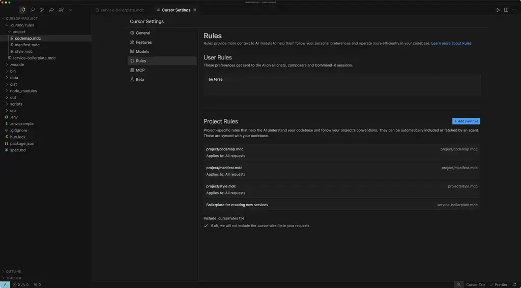 Rule settings - Cursor IDE on Windows: The Complete 2026 Guide & Download