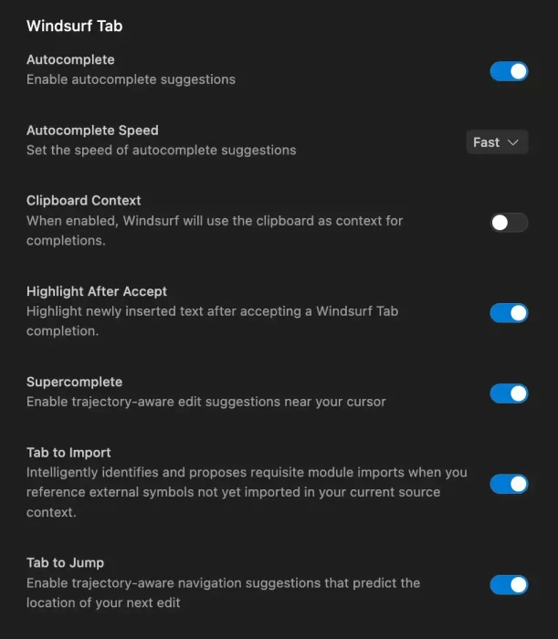 Tab settings screenshot - Devin Desktop for Windows: Complete Setup Guide (2026)