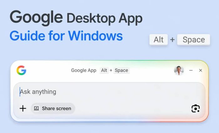 Google desktop app for pc screenshot - Google App for Windows: What It Does and How to Get It (2026)