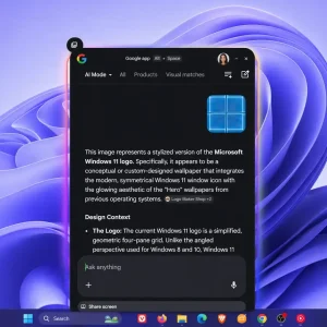 Google lens in google desktop app
