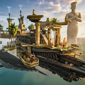 Hd graphics floating city