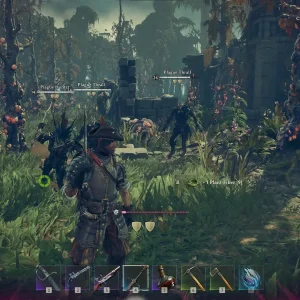 Gameplay graphics with custom character