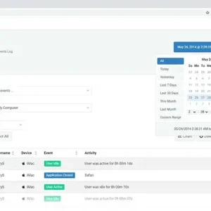 Monitoring events date time
