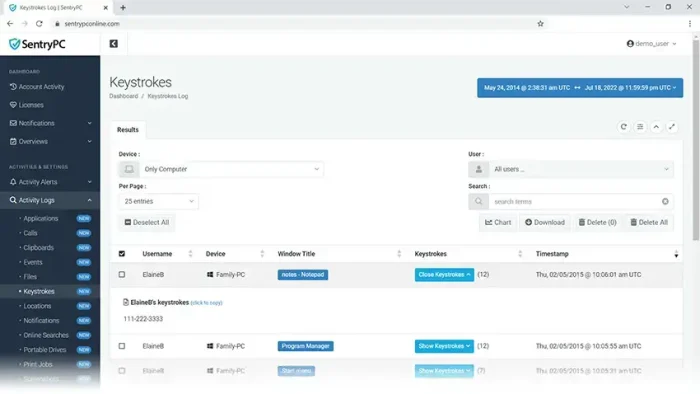 Monitoring keystrokes - SentryPC for Windows: Complete Setup Guide (2026)