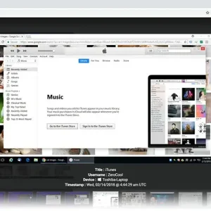 Monitoring screenshot