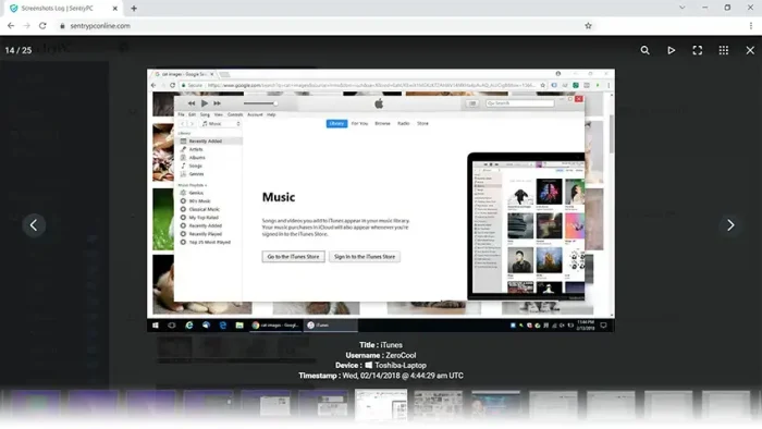Monitoring screenshot - SentryPC for Windows: Complete Setup Guide (2026)