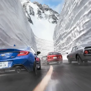 Racing in the snow