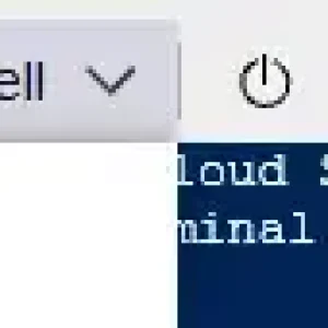 Azure cloud shell select powershell environment