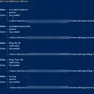 Azure powershell get resource group cloud shell