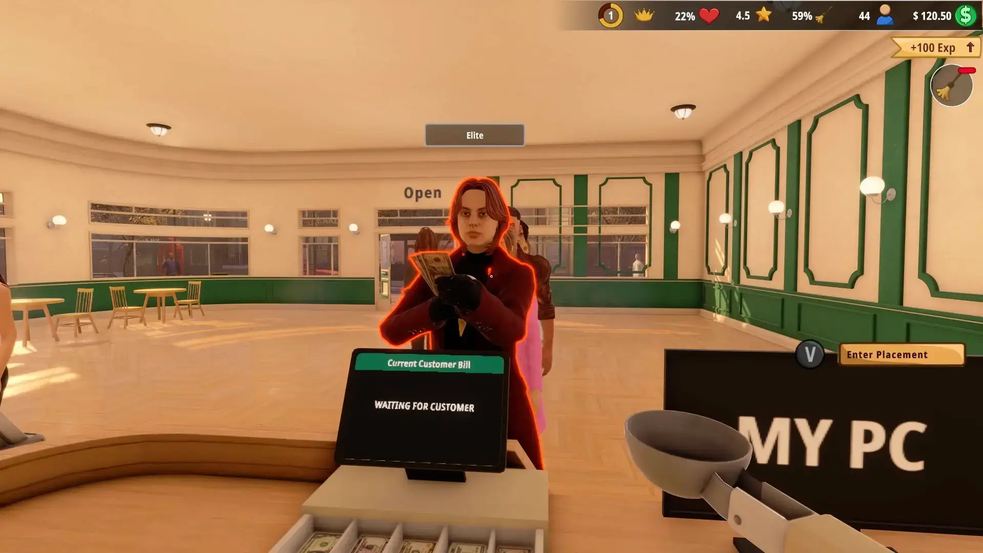 Icecream simulator screenshot woman paying for coffee - Ice Cream Simulator for PC: Guide, Tips & System Requirements