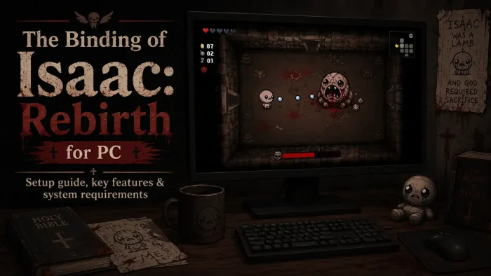 Isaac rebirth game on pc cover - The Binding of Isaac: Rebirth for PC: Guide, Tips & System Requirements