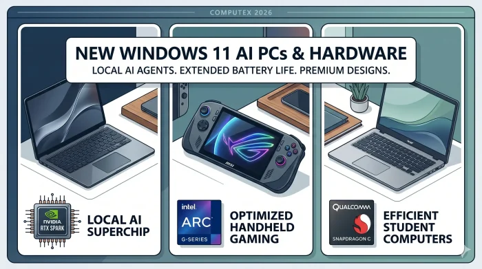 New win 11 pcs nvidia intel dell hardware New win 11 pcs nvidia intel dell hardware - Computex 2026: Windows reaches a billion users across the ecosystem