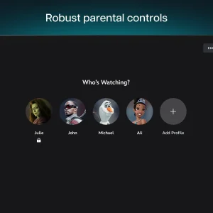 Parental controls logins