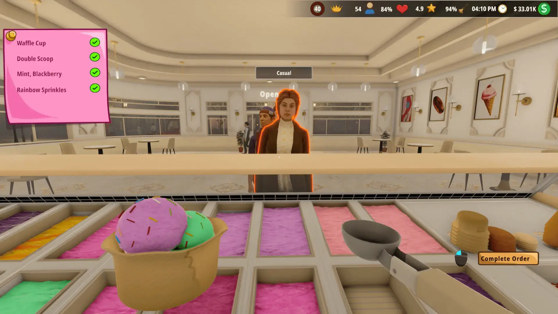 Completing order of ice cream for customer - Ice Cream Simulator for PC: Guide, Tips & System Requirements