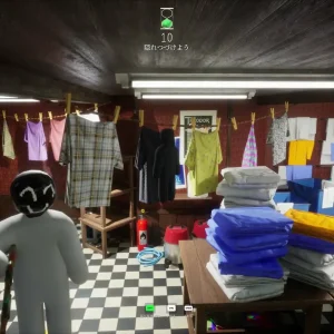 T shirts in basement