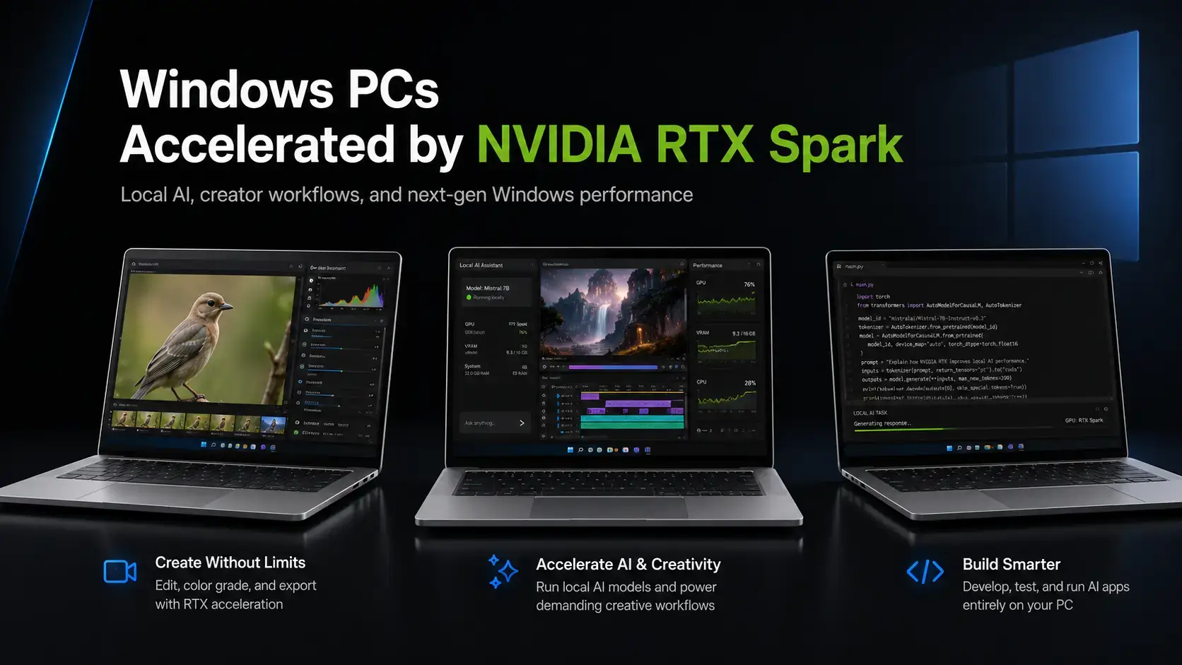 Windows pcs accelerated by nvidia rtx spark - Windows PCs get a new update powered by NVIDIA RTX Spark