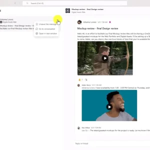 1. saved messages and saved messages view