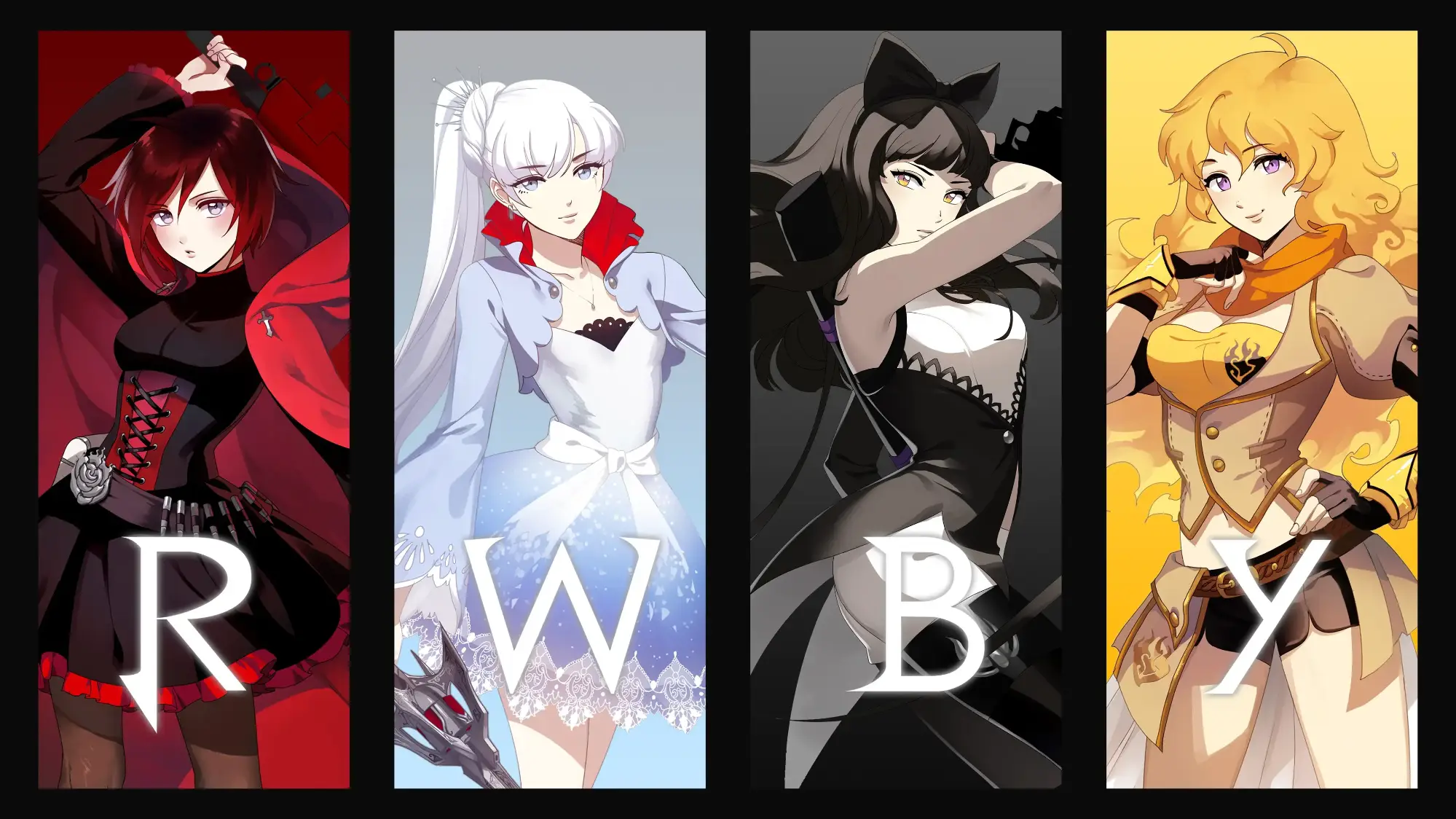 RWBY Official Theme wallpaper preview on a Windows desktop