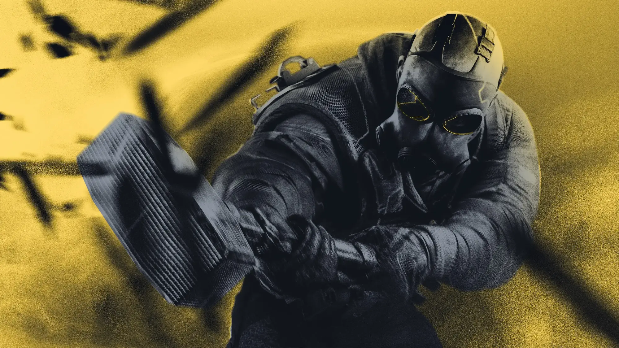 Rainbow Six Siege Official Theme wallpaper preview on a Windows desktop