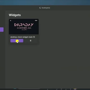 Apply widget
