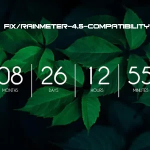 Countdown timer skin